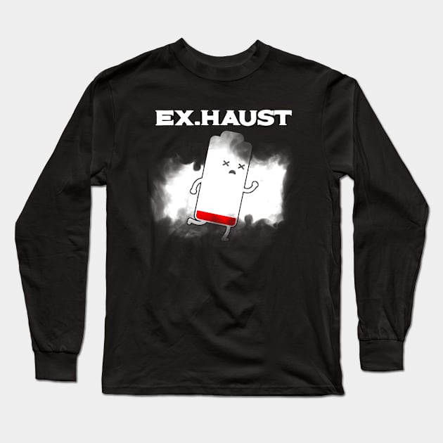 Battery Guy Long Sleeve T-Shirt by ex.haust